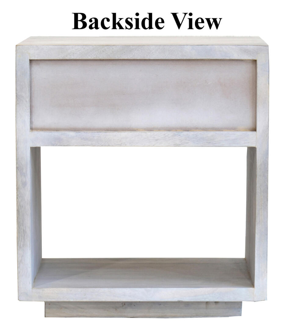 Lisa Carving Side/Bedside Table - White - Image 5